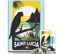 Rompecabezas de Santa Lucía de 1000 Piezas para Adolescentes, Juego desafiante y Familiar, decoración de Pared, cumpleaños y Navidad, 38x26cm
