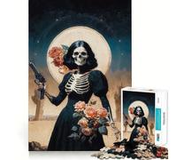 Rompecabezas de Santa Muerte de 1000 Piezas para Adultos Juguete cognitivo para armar Juntos Colección de Arte (50x75cm)