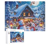 Rompecabezas de Santas Secret Village para adultos, actividades familiares, juegos de decoración del hogar, 500 piezas