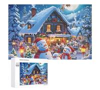Rompecabezas de Santas Secret Village para adultos, actividades familiares, juegos de decoración del hogar, 1000 piezas