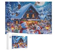 Rompecabezas de Santas Secret Village para adultos, actividades familiares, juegos de decoración del hogar, 300 piezas