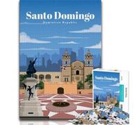 Rompecabezas de Santo Domingo 1000 Piezas para Adolescentes, Juegos educativos, decoración del hogar, Regalo para Toda la Familia, 38x26cm