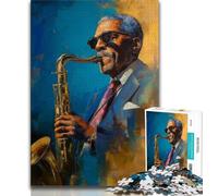 Rompecabezas de saxofón para Adultos, 1000 Piezas, difícil de Usar, Ayuda a ejercitar el Cerebro, Juguetes adictivos para Cultivar la Paciencia, Gran Regalo 38x26cm