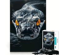 Rompecabezas de Serpiente Amarilla con Ojos feroces para Adolescentes, 1000 Piezas, colección de Arte de Corte Claro, Mejora la Calma y la relajación (38x26cm)