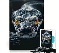 Rompecabezas de Serpiente Amarilla con Ojos feroces para Adolescentes, 1000 Piezas, para Recordar, estimular, Relajarse, Corte Suave, Regalo Elegante (38x52cm)