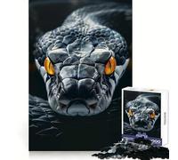 Rompecabezas de Serpiente Amarilla con Ojos feroces para Adolescentes, 1000 Piezas, para Recordar, estimular, Relajarse, Corte Suave, Regalo Elegante (38x52cm)