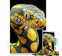 Rompecabezas de Serpiente Amarilla y Negra para Adultos,1000 Piezas,Juego de Habilidad y Pensamiento,Troquelado de Alta precisión,desafío entretenido para el Tiempo Libre (50x75cm)