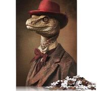 Rompecabezas de Serpiente con Traje de Jefe Noble, difícil Rompecabezas Rectangular de Papel Duro para Adultos y niños, 1000 Piezas (75 x 50 cm)