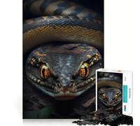 Rompecabezas de Serpiente I difícil para Adultos, 1000 Piezas Mejora la Memoria, relaja la Mente, Bordes Afilados, Regalo Elegante (38x52cm)