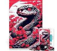 Rompecabezas de Serpiente Risograph de 1000 Piezas para Adolescentes Mejora la Memoria Cómodo y Relajante Corte Firme Regalo Festivo (50x75cm)