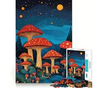 Rompecabezas de Setas del Bosque Nocturno para Adolescentes, 1000 Piezas, Juguete de lógica, diversión Casual, Corte de precisión, Regalo entrañable (50x75cm)