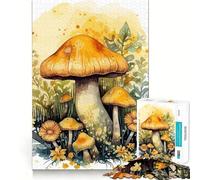 Rompecabezas de Setas en Acuarela 1000 Piezas Juego de concentración Mental Corte de precisión Bordes Suaves Juego para Crear Conexiones significativas (50x75cm)