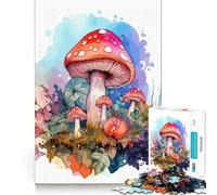 Rompecabezas de Setas en Acuarela Juego de Memoria de 1000 Piezas manualidad de Corte de Alta precisión desafío Cerebral Interactivo para el hogar (38x26cm)