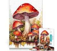 Rompecabezas de Setas en Acuarela para Adolescentes 1000 Piezas Divertido Juego de Memoria Superficie Lisa sin Rebabas Regalo de cumpleaños Juguete para ejercitar la Mente (38x26cm)