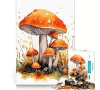 Rompecabezas de Setas en Acuarela para Adolescentes 1000 Piezas Divertido Juego de Memoria Superficie Lisa sin Rebabas Regalo de cumpleaños Juguete para ejercitar la Mente (38x52cm)