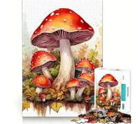 Rompecabezas de Setas en Acuarela para Adultos 1000 Piezas Juego para estimular la Mente tamaño Uniforme Piezas precisas Ideal para Viajar ejercitar la Mente (38x52cm)