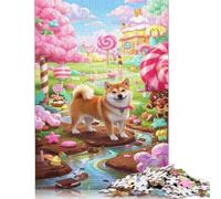 Rompecabezas de Shiba Inu, decoración única para el hogar, 100% cartón Reciclado, Día del Niño, 1000 Piezas (75 x 50 cm)