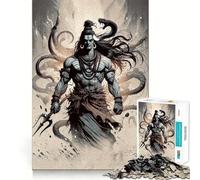 Rompecabezas de Shiva, deidad hindú, para Adolescentes, 1000 Piezas, Juguete Inteligente, Tiempo Libre, Corte preciso, Regalo de Temporada 38x52cm