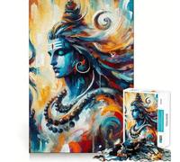 Rompecabezas de Shiva, Dios hindú, para Adolescentes, 1000 Piezas, Actividad para ejercitar la Mente, Borde preciso, Regalo Festivo 50x75cm