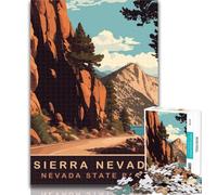 Rompecabezas de Sierra Nevada para Adultos, 1000 Piezas, para aliviar el estrés, desafío difícil, decoración única para el hogar y Regalos, 75x50cm