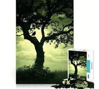 Rompecabezas de Silueta de pájaro en un árbol para Adultos, 1000 Piezas, fortalece la Memoria, Alivia el estrés, Borde Liso, Regalo conmovedor 38x52cm