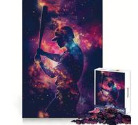 Rompecabezas de Siluetas de Galaxias de béisbol para Adultos, 1000 Piezas, Entrenamiento de concentración, Escape Consciente, unión precisa, Regalo significativo (50x75cm)
