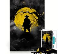 Rompecabezas de Siluetas de Guerreros 1000 Piezas Juego Divertido sin Rebabas Piezas de Corte Limpio portátil Ideal para Viajes (38x26cm)