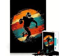 Rompecabezas de Siluetas de Jugadores de fútbol Americano para Adultos,1000 Piezas,para Aumentar la concentración,Divertido,tamaño Uniforme,Piezas precisas,Actividad para Compartir con Seres Queridos