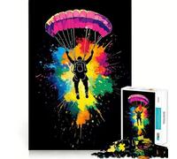 Rompecabezas de Siluetas de Paracaidismo de 1000 Piezas para Adolescentes Juguete Educativo y Divertido Corte preciso 50x75cm