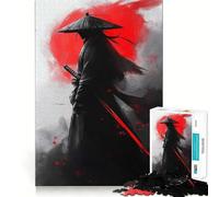 Rompecabezas de Siluetas de samuráis para Adultos, 1000 Piezas, Juguete para ejercitar la Mente, pasatiempo Tranquilo, diseño, Montaje, Regalo navideño (38x52cm)