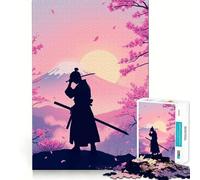 Rompecabezas de Siluetas de samuráis Ronin para Adolescentes, 1000 Piezas, Potencia la Memoria, Momentos de Tranquilidad, Corte Premium, Regalo de cumpleaños (38x26cm)