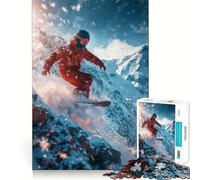 Rompecabezas de Snowboard y esquí para Adolescentes, 1000 Piezas, Juego Mental, Juguete Relajante, Corte preciso, (50x75cm)