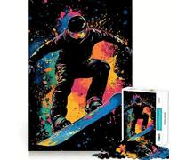 Rompecabezas de Snowboarder en acción para Adultos, 1000 Piezas, Rompecabezas de ingenio, Juego de Mesa para armar, Regalo de cumpleaños (50x75cm)