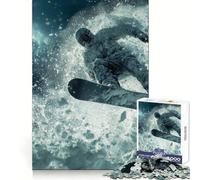 Rompecabezas de Snowboarder en Vuelo para Adultos, 1000 Piezas, Mejora la Memoria, Divertido Montaje de imágenes, Arte Coleccionable (50x75cm)