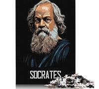 Rompecabezas de Sócrates de 1000 Piezas para Adultos, Rompecabezas de dificultad Alta, Juego Educativo, Juguete, (38 x 26 cm)