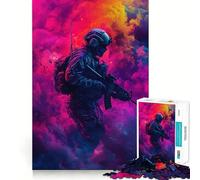 Rompecabezas de Soldado fumando, difícil, para Adultos, 1000 Piezas, Juguete Que desafía la Mente, Entretenimiento Suave, Corte preciso, Regalo Memorable (38x26cm)