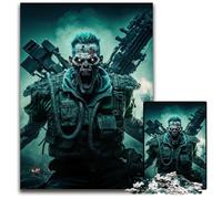 Rompecabezas de soldado zombi del ejército muerto, 1000 piezas para adultos, ideal para adolescentes y coleccionistas, ideal como decoración del hogar y regalo de viaje, 26x38cm (10,23x14,96 pulgadas)