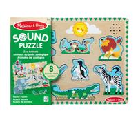 Rompecabezas De Sonidos De Animales Zoo Para Niños De Madera Juguete Educativo