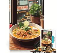 Rompecabezas de Sopa de Fideos con Lima para Adultos, 1000 Piezas, para Fortalecer la Memoria, Actividad para el hogar, Bordes limpios, Regalo Festivo (50x75cm)