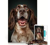 Rompecabezas de Springer Spaniel Sorprendido para Adultos, 1000 Piezas, Think Smart Toy Home, Disfruta de un Corte Preciso, Arte Decorativo para Pared 50x75cm