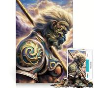 Rompecabezas de Sun Wukong de 1000 Piezas para Adolescentes, Juguete para aliviar el estrés, Corte preciso, Regalo artístico 50x75cm
