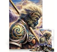 Rompecabezas de Sun Wukong de 1000 Piezas para Adolescentes, Juguete para aliviar el estrés, Corte preciso, Regalo artístico 50x75cm