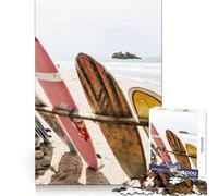 Rompecabezas de Tablas de Surf de 1000 Piezas para Adolescentes, Juguete cognitivo, Entretenimiento Suave, Montaje de Patrones, Pieza de Arte 38x26cm