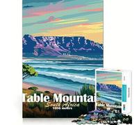 Rompecabezas de Table Mountain, Sudáfrica para Adolescentes, 1000 Piezas, Mejora la Memoria, diversión Tranquila, Bordes precisos, Regalo artístico 38x52cm