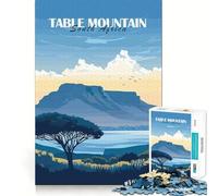 Rompecabezas de Table Mountain, Sudáfrica para Adolescentes, 1000 Piezas, Pure Logic Toy, Quiet Calm Clean Cut, decoración de Pared 50x75cm