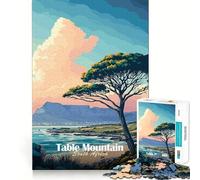 Rompecabezas de Table Mountain, Sudáfrica para Adultos, 1000 Piezas Piensa de Forma Inteligente Juguete para el hogar Disfruta de un Corte preciso Decoración de Pared 50x75cm