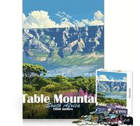 Rompecabezas de Table Mountain, Sudáfrica para Adultos, 1000 Piezas, Think Smart Toy, vínculo Familiar, Corte preciso, Regalo de Temporada 38x52cm