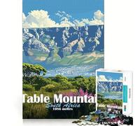 Rompecabezas de Table Mountain, Sudáfrica para Adultos, 1000 Piezas, Think Smart Toy, vínculo Familiar, Corte preciso, Regalo de Temporada 38x26cm