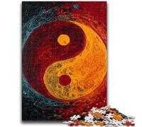 Rompecabezas de Tai Chi Yin y Yang para Adolescentes, 1000 Piezas, Ideal para aliviar el estrés, Pasar el rato en casa, interacción Entre Padres e Hijos, 26x38cm