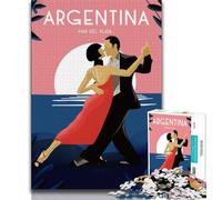Rompecabezas de Tango Argentino para Adultos, 1000 Piezas, Juego desafiante y Familiar, decoración de Pared, cumpleaños y Navidad, 38x26cm
